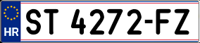 Trailer License Plate